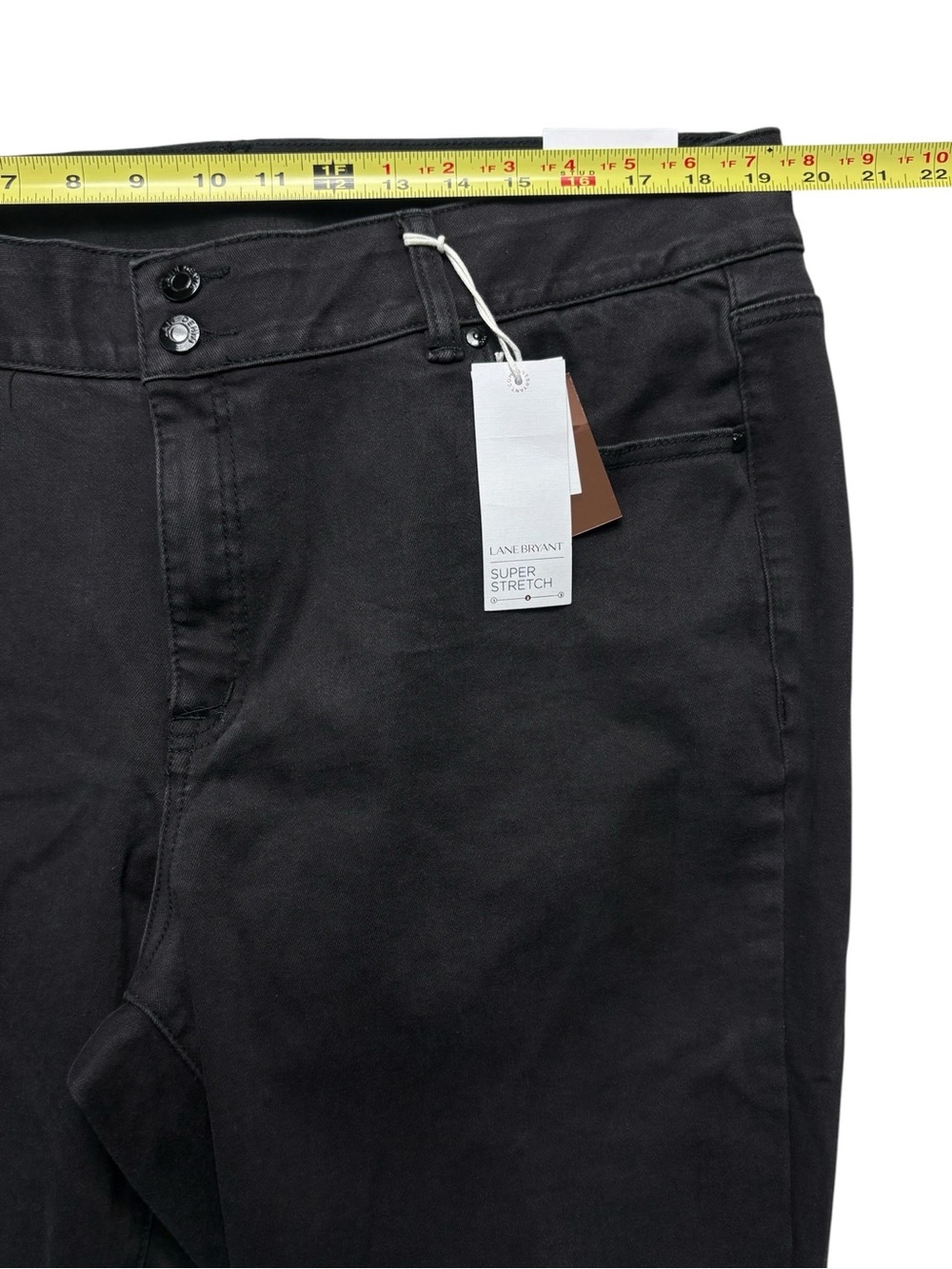 NWT Lane Bryant High Rise Super Stretch Bootcut Jeans Tummy Control Black 20 - Picture 7 of 15